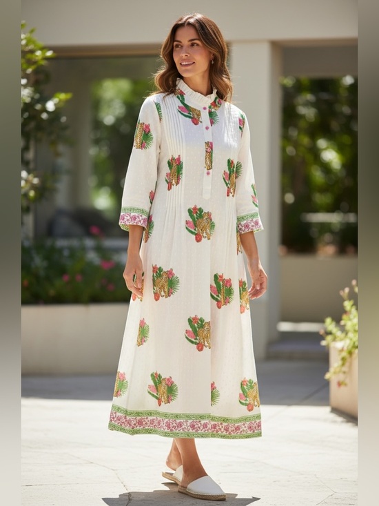Brisara Dresses & Skirts - Brisara The Mira Tiger Caftan